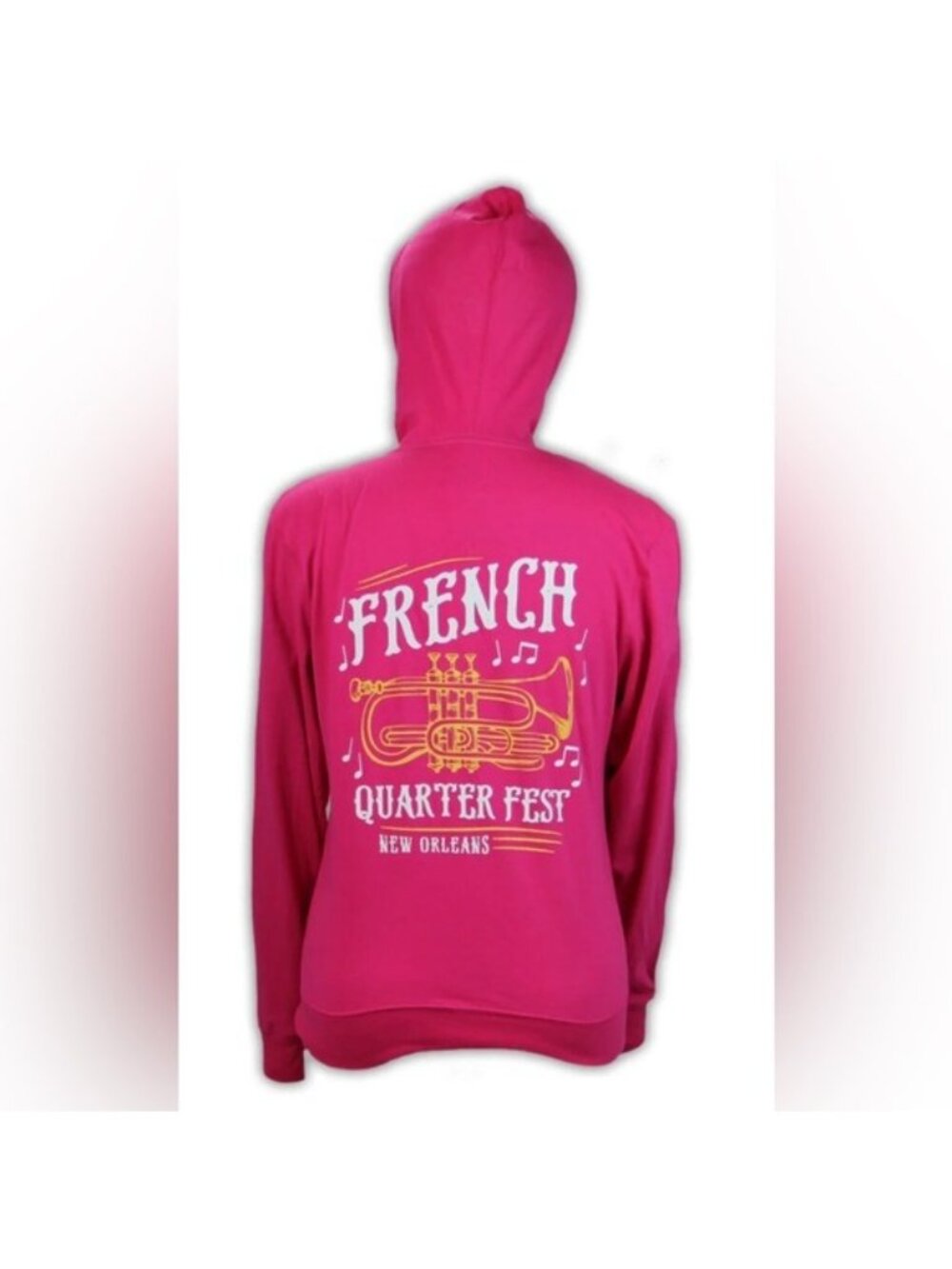 NWT French Quarter Fest Women’s Pink Full Zip Hoodie Sz L